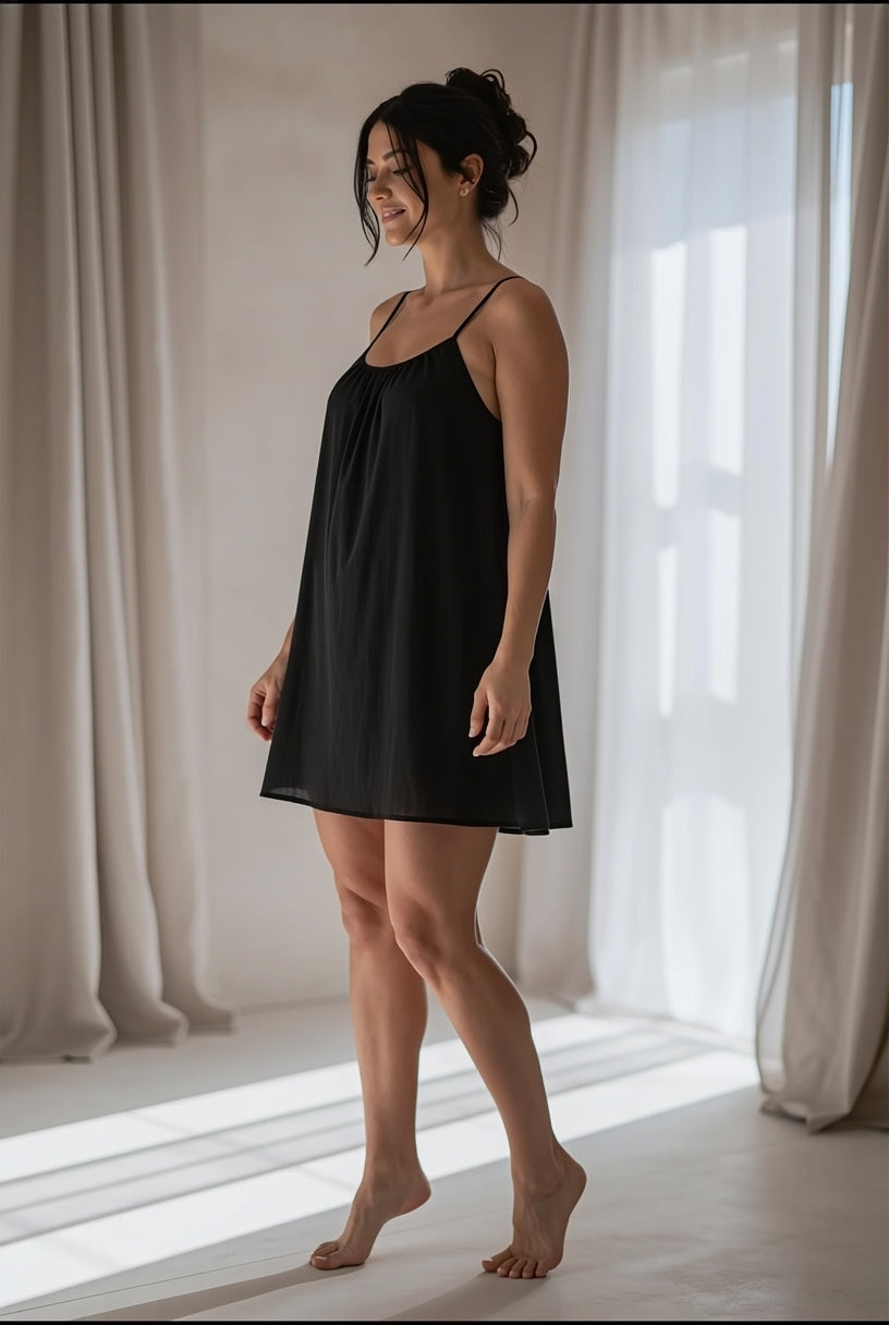 ( Mini ) Low Backless Flow Dress