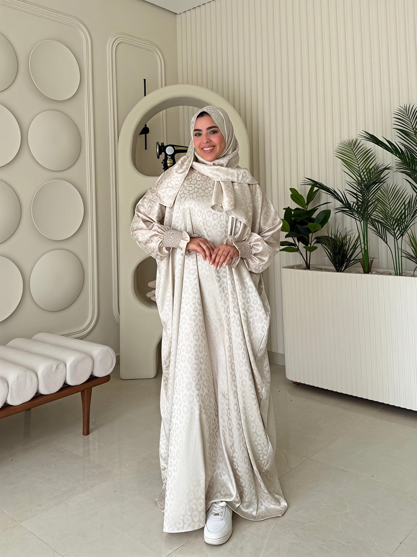 Isdal Jacquard Beige with bag