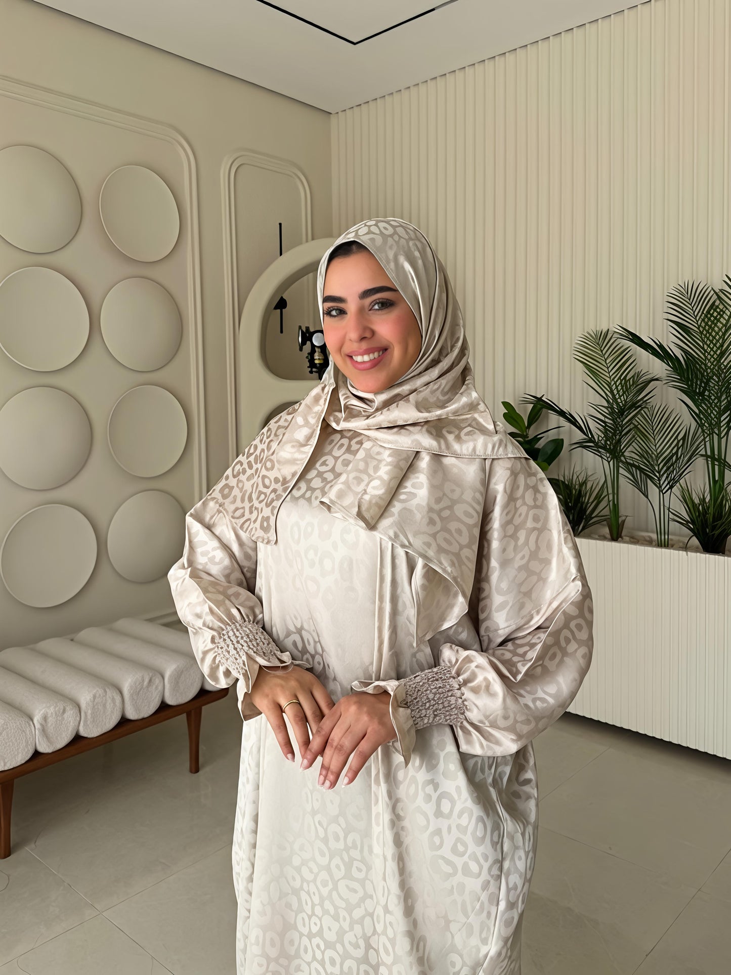 Isdal Jacquard Beige with bag