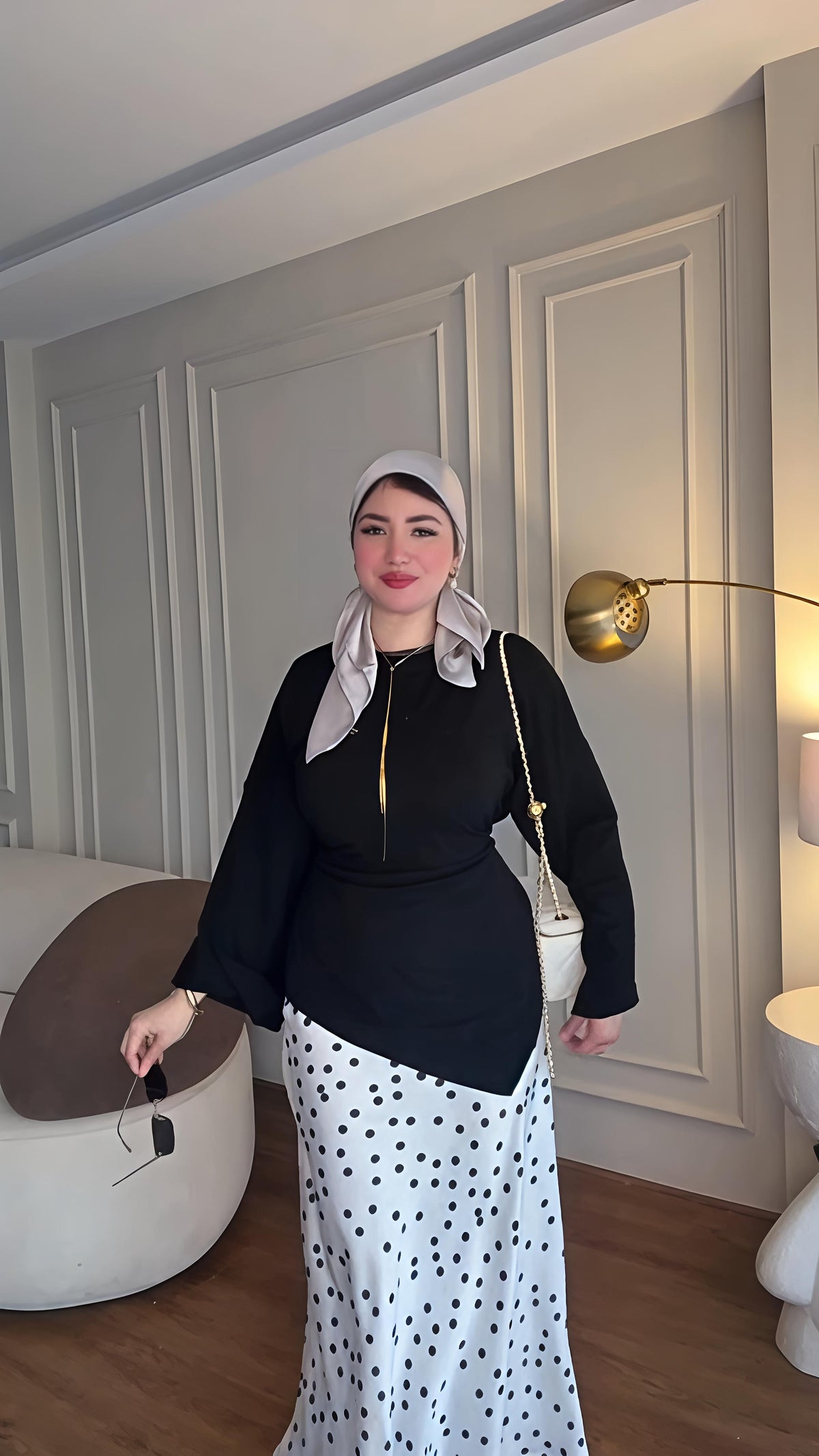 Oversized T-shirt with belt
