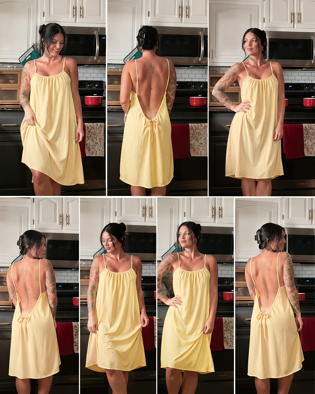 ( Mini ) Low Backless Flow Dress