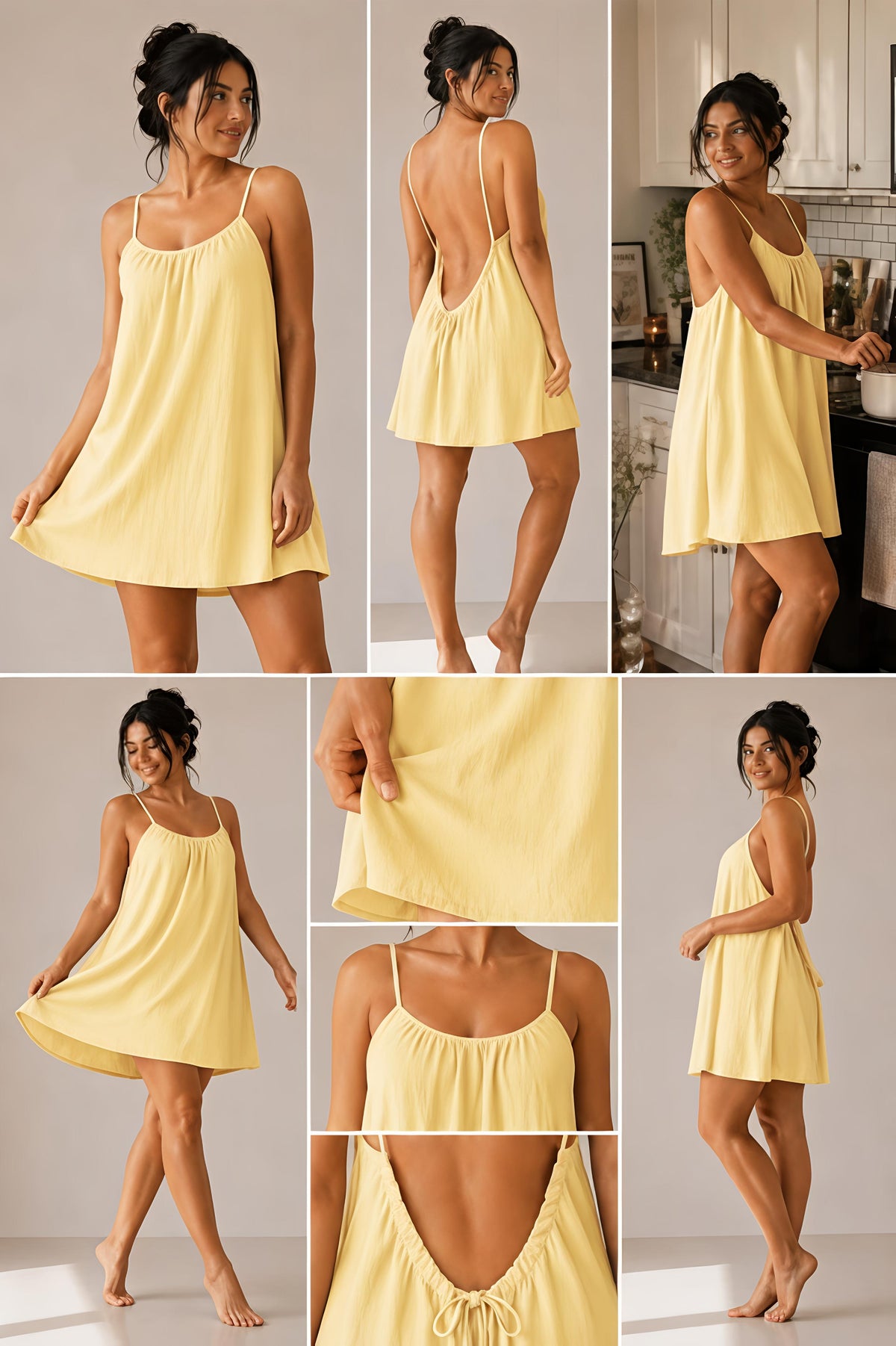 ( Mini ) Low Backless Flow Dress