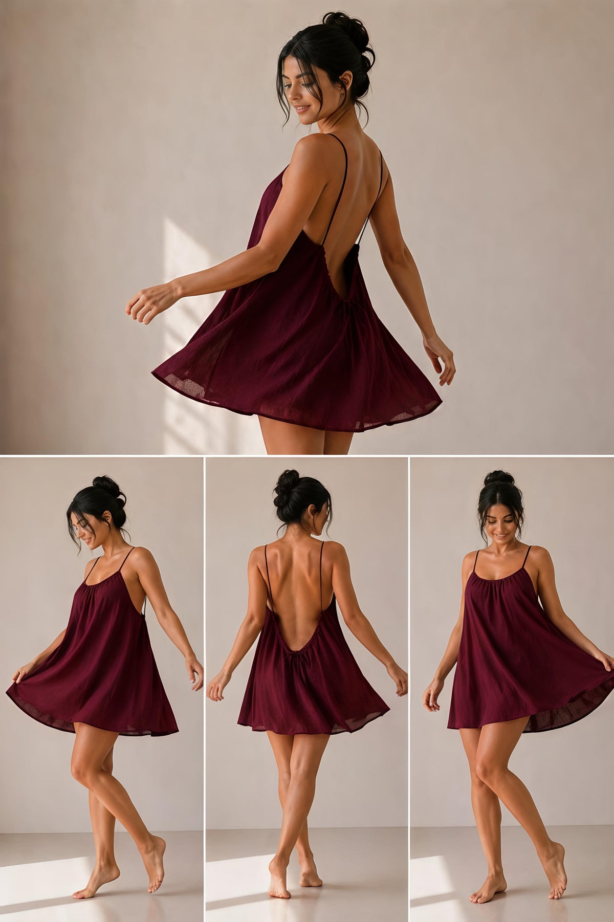 ( Mini ) Low Backless Flow Dress