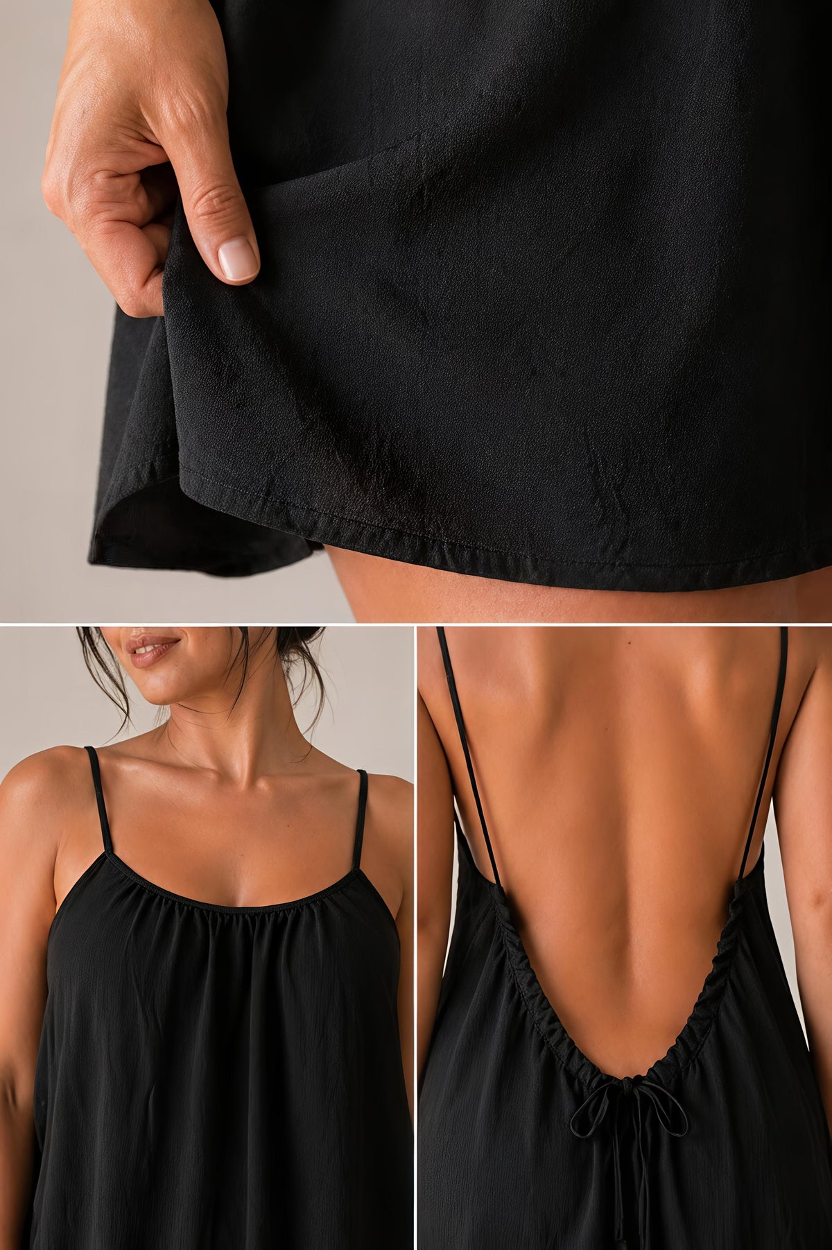 ( Mini ) Low Backless Flow Dress