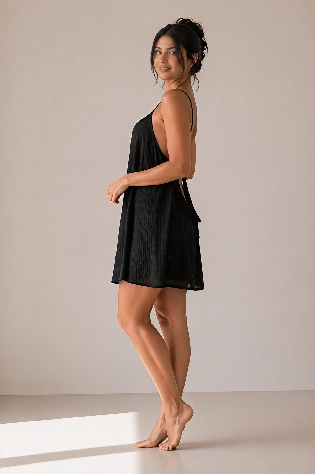 ( Mini ) Low Backless Flow Dress