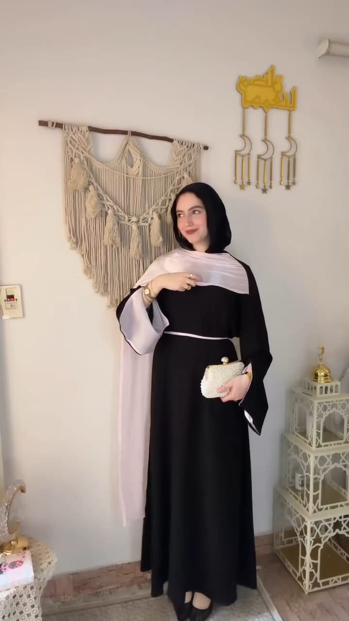 عباية مقفولة ب اسكارف