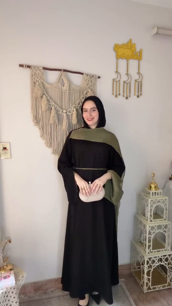 عباية مقفولة ب اسكارف