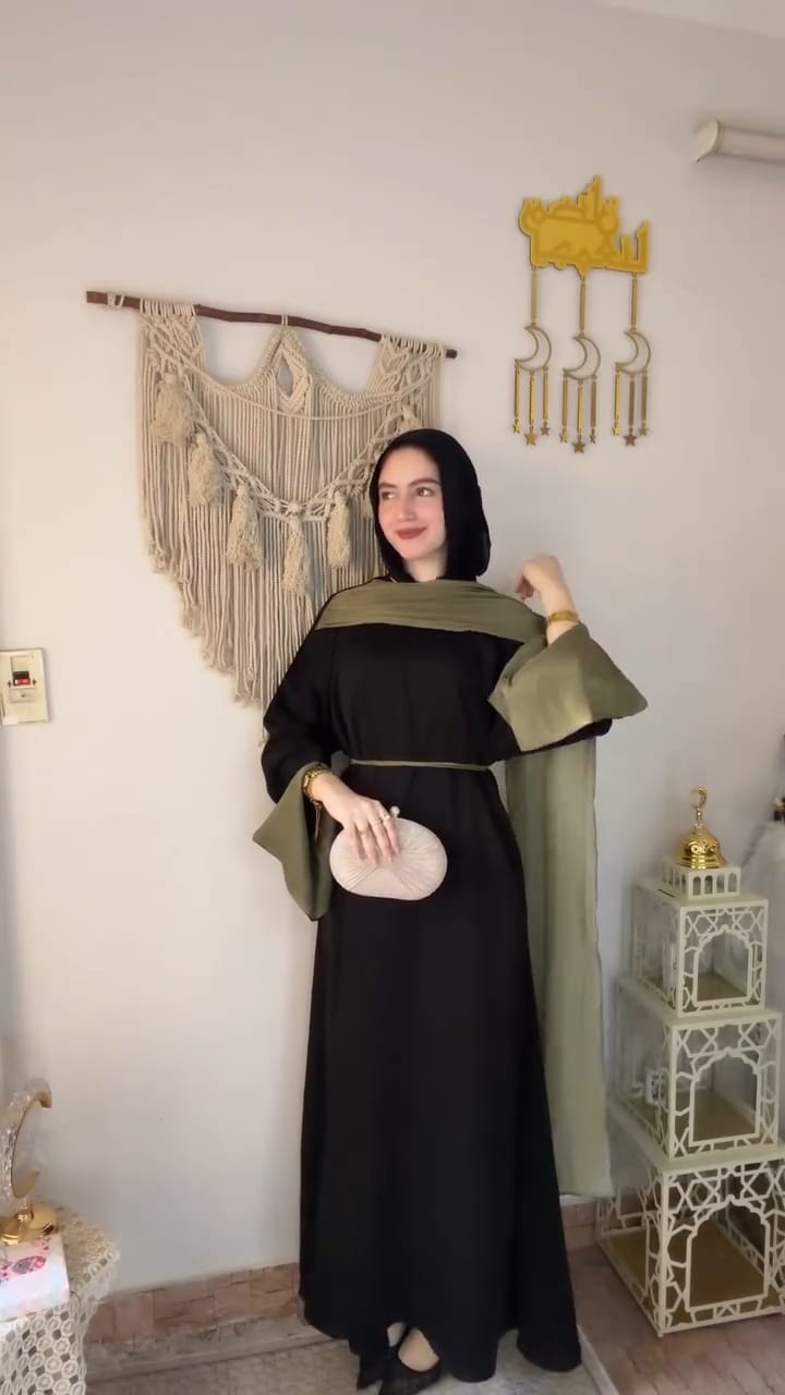 عباية مقفولة ب اسكارف