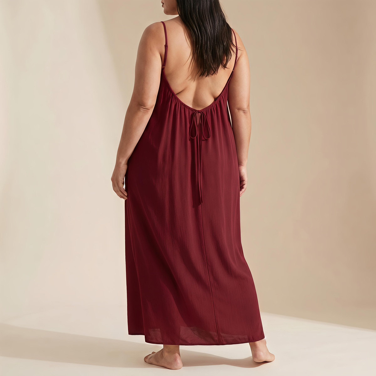 Low Backless Flow Dress