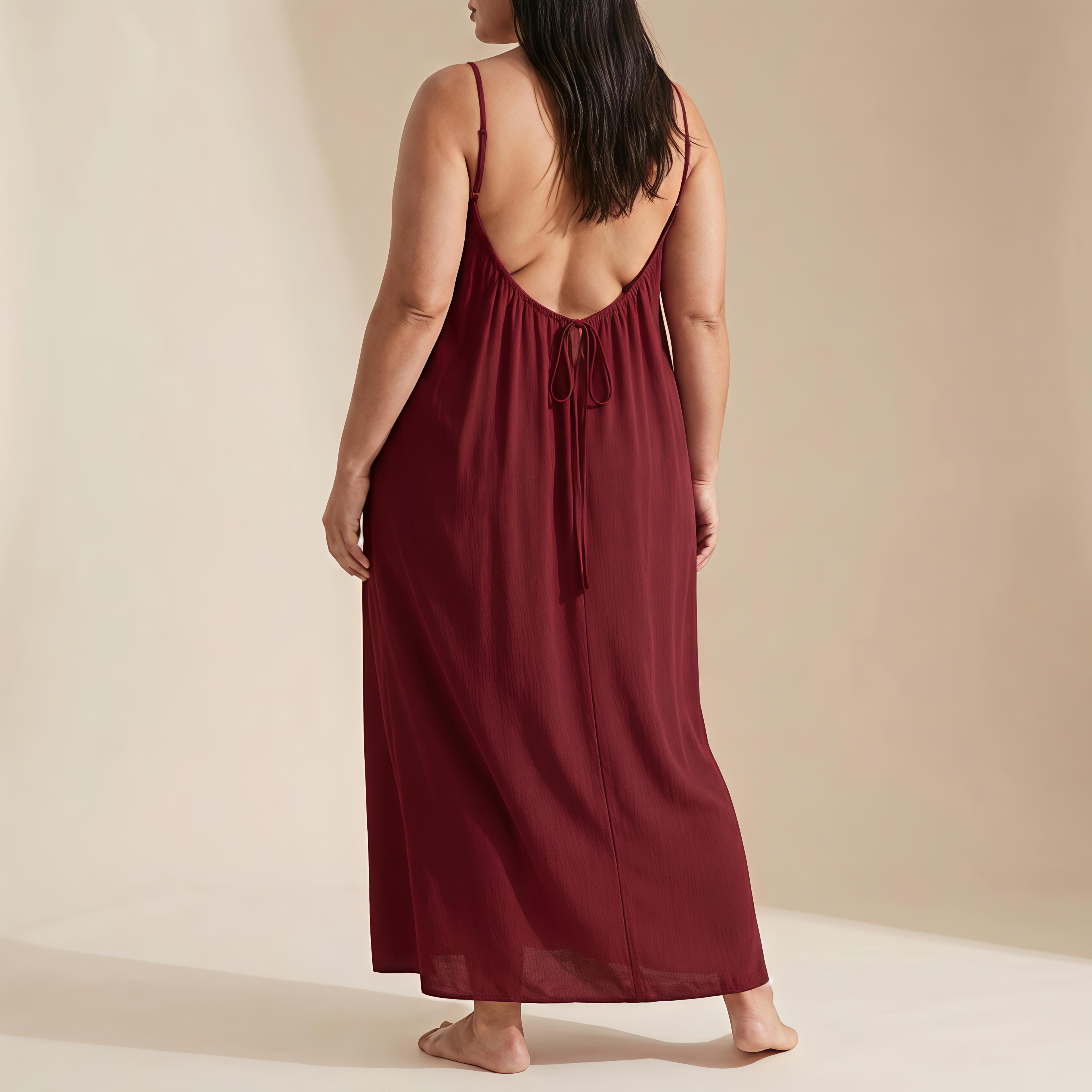 Low Backless Flow Dress