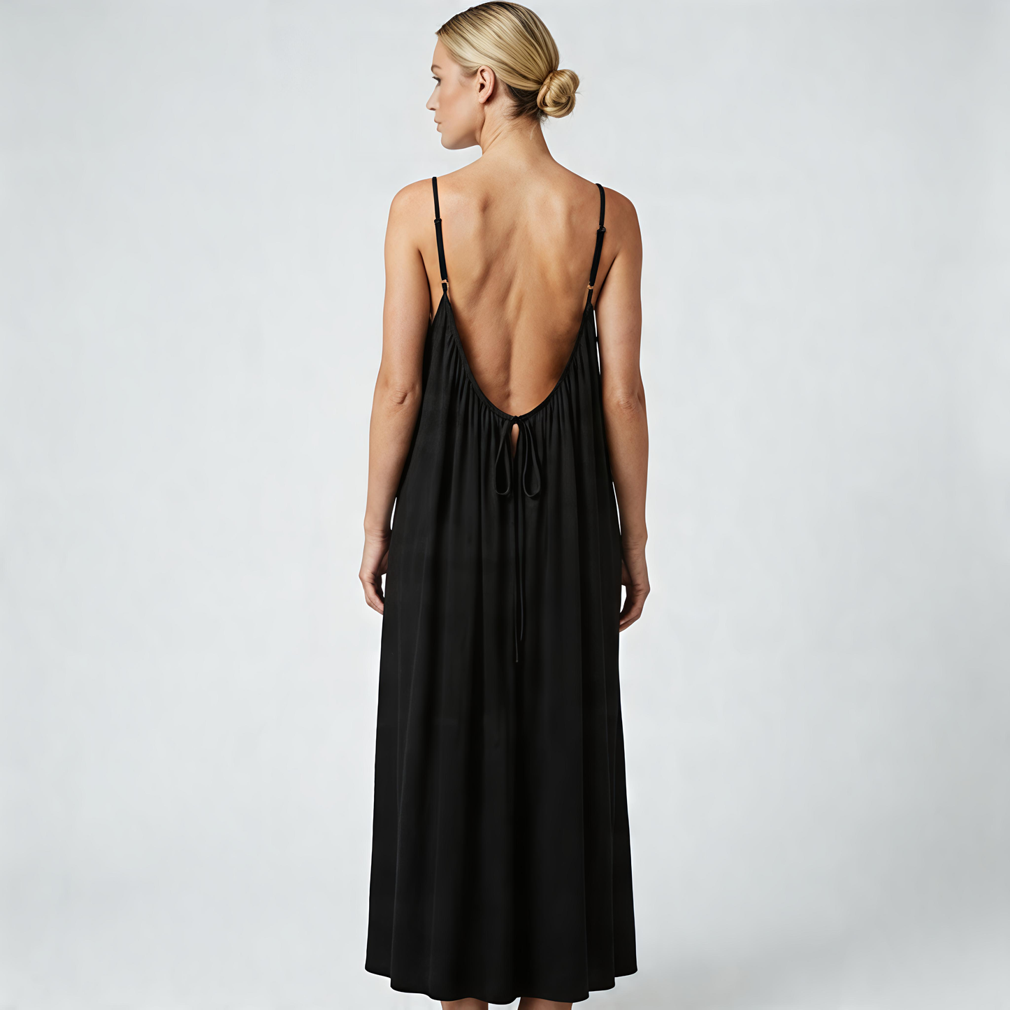 Low Backless Flow Dress