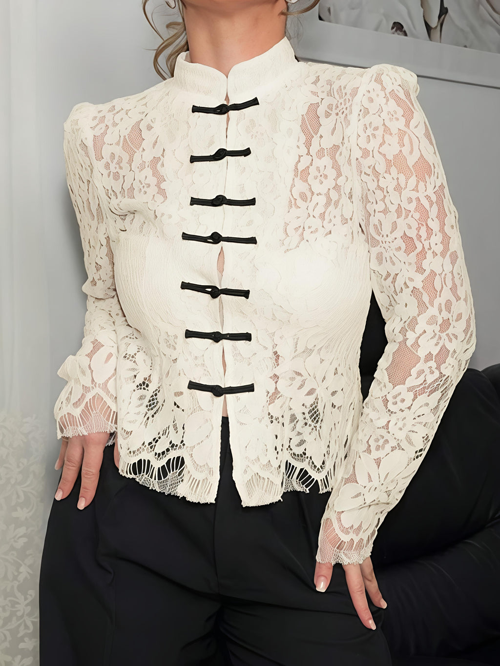 Royal Lace Blouse