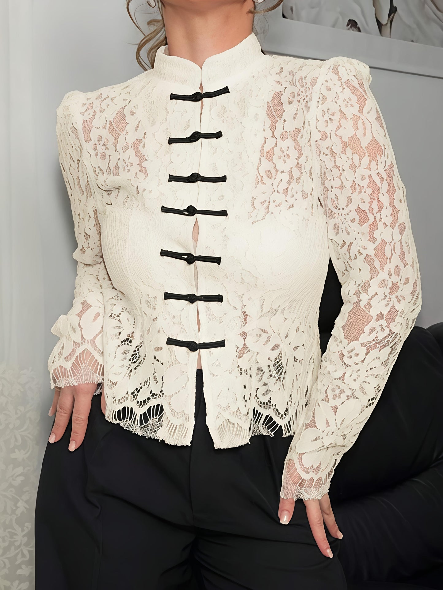 Royal Lace Blouse