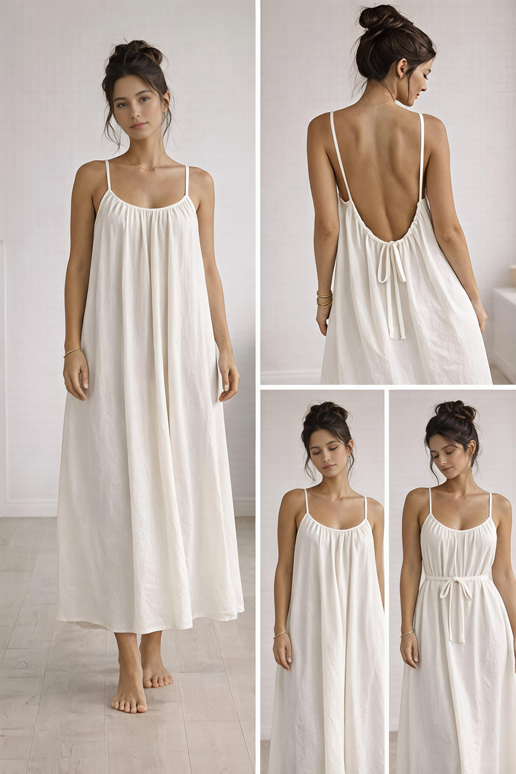 Low Backless Flow Dress