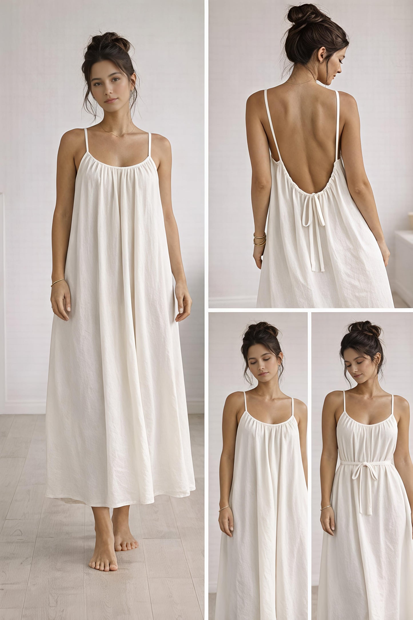 Low Backless Flow Dress